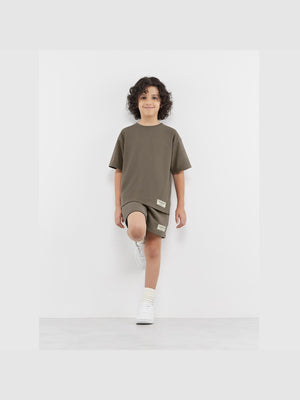 THE GIVING MOVEMENT KIDS COTTON JERSEY OVERSIZED T- SHIRT