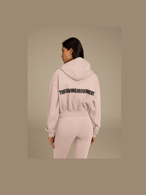 THE GIVING MOVEMENT BATWING ZIP SLEEVE HOODIE
