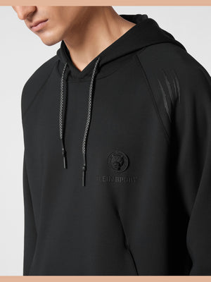PLEIN SPORT TECHNICAL OVERSIZE HOODIE SWEATSHIRT LS