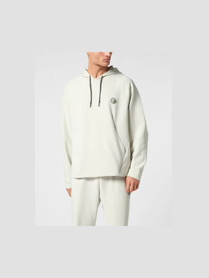 PLEIN SPORT TECHNICAL OVERSIZE HOODIE SWEATSHIRT LS
