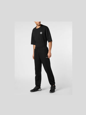 PLEIN SPORT LOOSE FIT JOGGING PANTS SCRATCH
