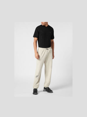 PLEIN SPORT LOOSE FIT JOGGING PANTS SCRATCH