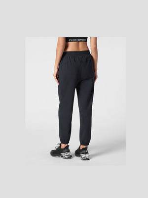 PLEIN SPORT NYLON STRETCH HIGH WAISTED JOGGING PANTS