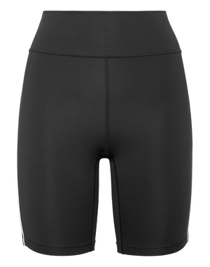 PLEIN SPORT SILKY SOFT PIPING BIKER SHORTS