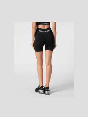PLEIN SPORT SEAMLESS MICRO BIKER SHORTS LOGO
