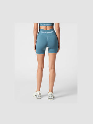 PLEIN SPORT SEAMLESS MICRO BIKER SHORTS LOGO