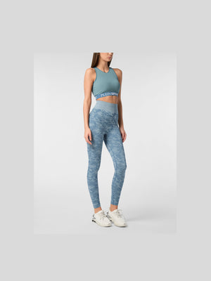 PLEIN SPORT SEAMLESS SPORT LEGGINGS CAMOUFLAGE