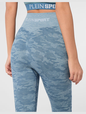 PLEIN SPORT SEAMLESS SPORT LEGGINGS CAMOUFLAGE