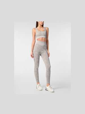 PLEIN SPORT SEAMLESS SPORT LEGGINGS CAMOUFLAGE