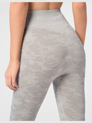 PLEIN SPORT SEAMLESS SPORT LEGGINGS CAMOUFLAGE