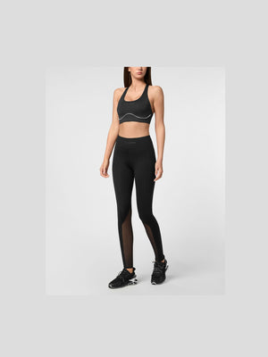 PLEIN SPORT SILKY SOFT PIPING PUSH UP BRA
