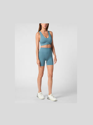 PLEIN SPORT SEAMLESS WIDE STRAPS SPORT BRA LOGO