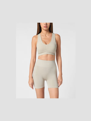 PLEIN SPORT SEAMLESS WIDE STRAPS SPORT BRA LOGO