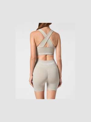 PLEIN SPORT SEAMLESS WIDE STRAPS SPORT BRA LOGO