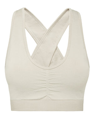 PLEIN SPORT SEAMLESS WIDE STRAPS SPORT BRA LOGO