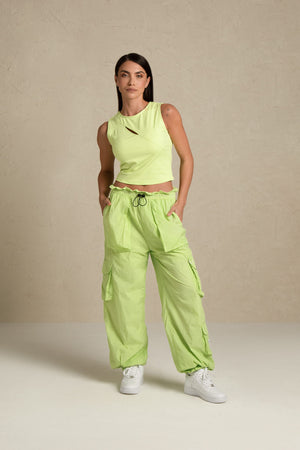TRIBE OF 6 CORINNE PAPERBAG PANT