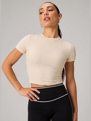FABLETICS CLASSIC COTTON CROPPED BABY TEE