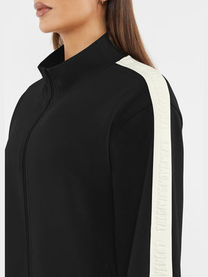 THE GIVING MOVEMENT EMBOSSED CONTRAST PANEL TRACK JACKET