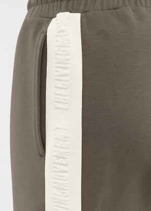 THE GIVING MOVEMENT EMBOSSED CONTRAST PANEL MIDI TRACK SHORTS