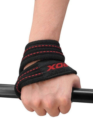 RDX GYM LIFTING COTTON 8 STRAPS GRAY-M