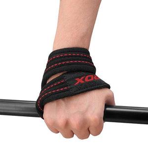 RDX GYM LIFTING COTTON 8 STRAPS GRAY-S