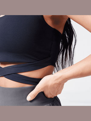 SQUATWOLF CORE RIBBED BRA TOP