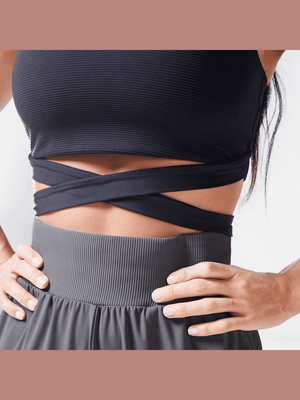 SQUATWOLF CORE RIBBED BRA TOP