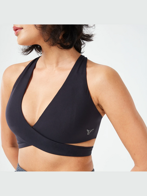 SQUATWOLF RETROGRADE CRISS CROSS BRA TOP