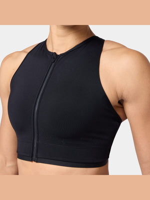 SQUATWOLF ZIP UP ADJUSTABLE CROSS-BACK BRA