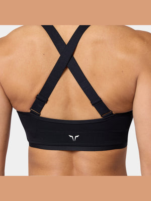 SQUATWOLF ZIP UP ADJUSTABLE CROSS-BACK BRA