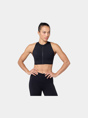 SQUATWOLF ZIP UP ADJUSTABLE CROSS-BACK BRA