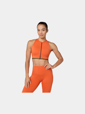 SQUATWOLF ZIP UP ADJUSTABLE CROSS-BACK BRA