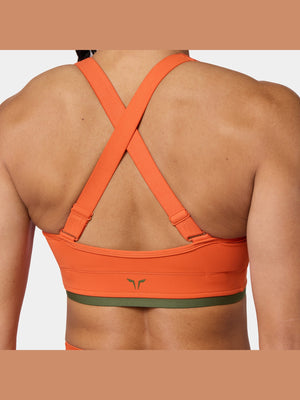 SQUATWOLF ZIP UP ADJUSTABLE CROSS-BACK BRA