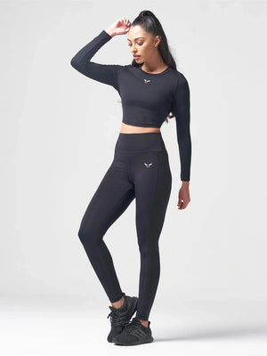 SQUATWOLF ESSENTIAL FULL SLEEVES CROP TOP