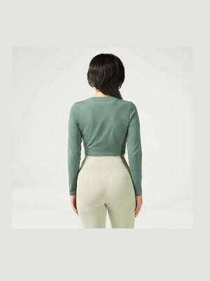 SQUATWOLF ESSENTIAL FULL SLEEVES CROP TOP