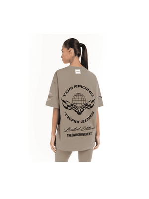 THE GIVING MOVEMENT RELAXED FIT PRINTED BIKER T-SHIRT