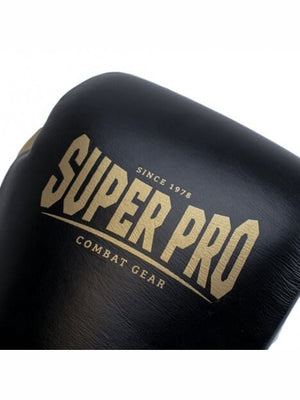 SUPER PRO COMBAT GEAR ENFORCER LEATHER KICKBOXING GLOVES