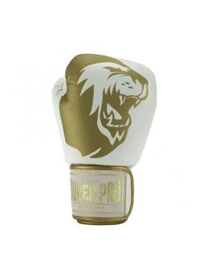 SUPER PRO COMBAT GEAR WARRIOR LEATHER KICKBOXING GLOVES