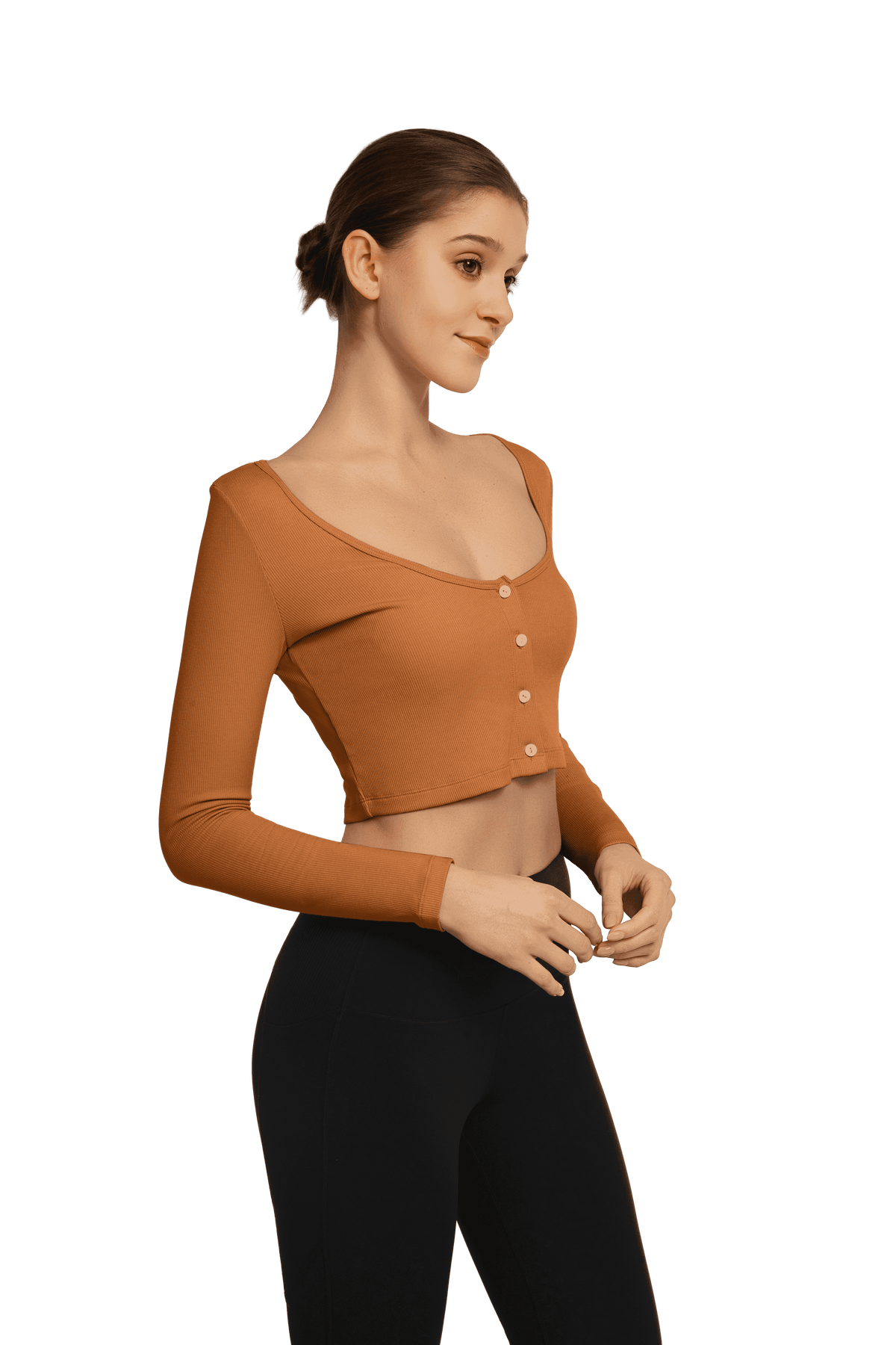 YVETTE CROP LONGSLEEVE IVY