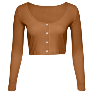 YVETTE CROP LONGSLEEVE IVY