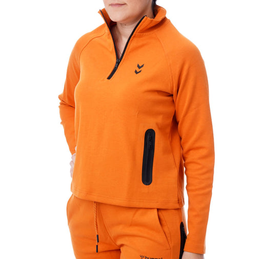 HUMMEL- HMLFUYU ZIP NECK SWEATSHIRT