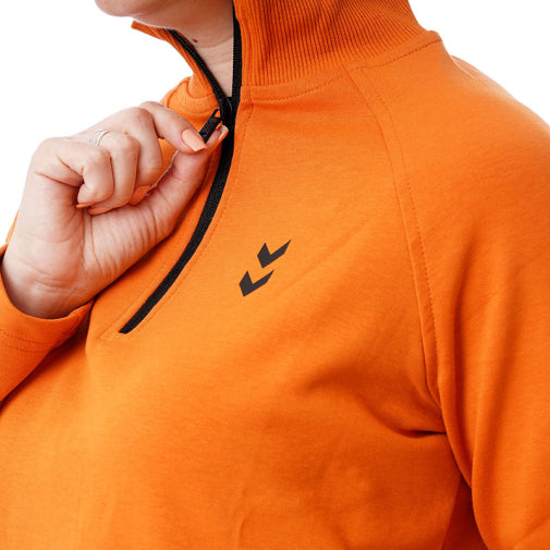 HUMMEL- HMLFUYU ZIP NECK SWEATSHIRT