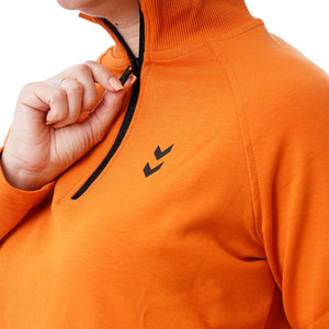 HUMMEL- HMLFUYU ZIP NECK SWEATSHIRT