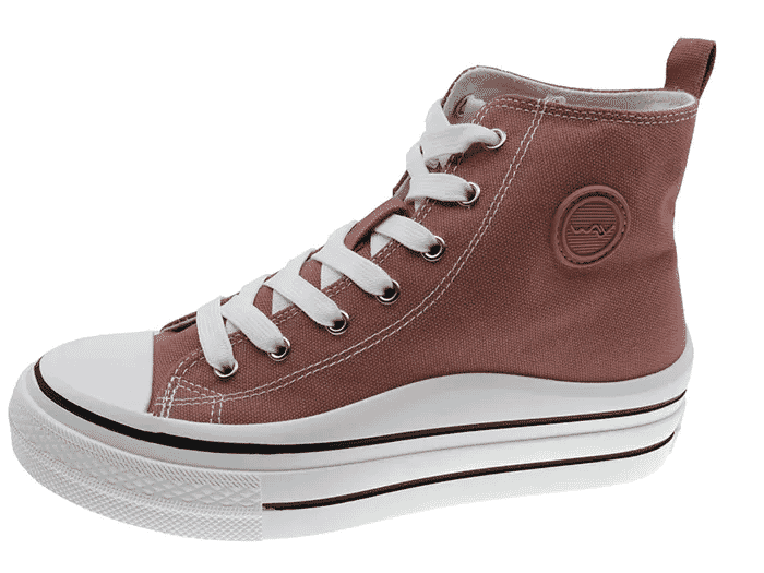 BEPPI CANVAS BOOT (DARK ROSE)
