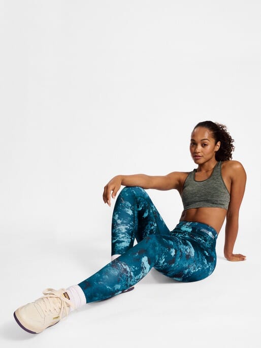 HUMMEL HMLTE DIGI SANDSTORM AOP MW TIGHTS