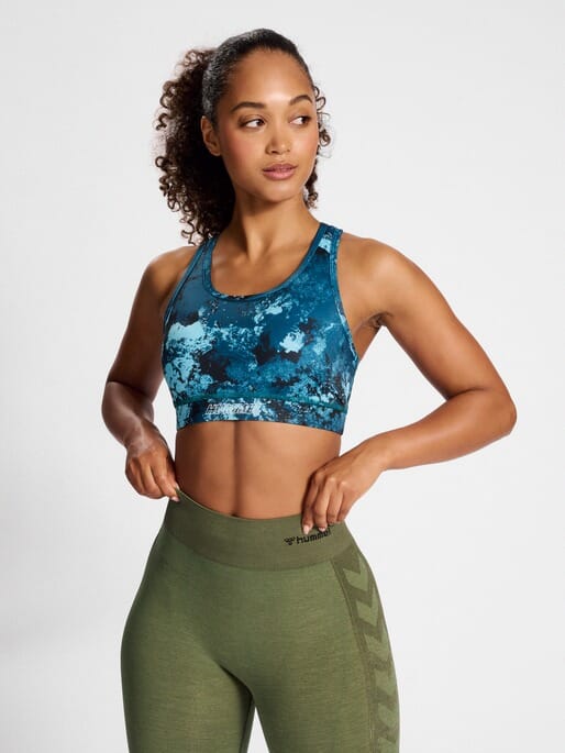 HUMMEL HMLTE DIGI SANDSTORM AOP SPORTS BRA