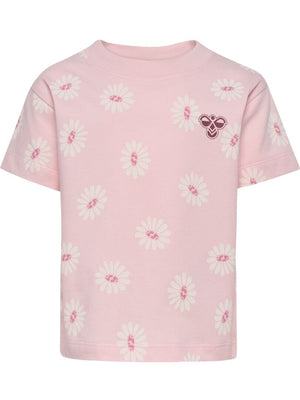 HUMMEL HMLMINI LOOSE FLOWER T-SHIRT S/S