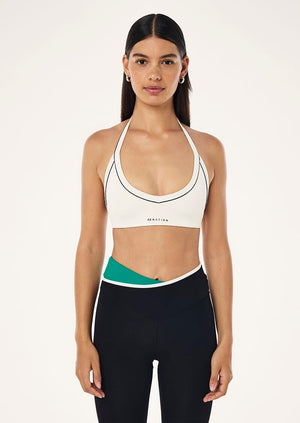 P.E NATION LAYBACK HALTER SPORTS BRA