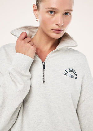 P.E NATION SWERVE ZIP NECK
