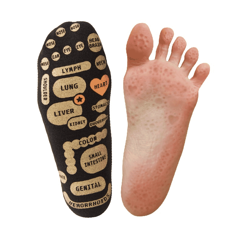 MIKASA DOUBLE-SIDED REFLEXOLOGY REGULAR SOCKS